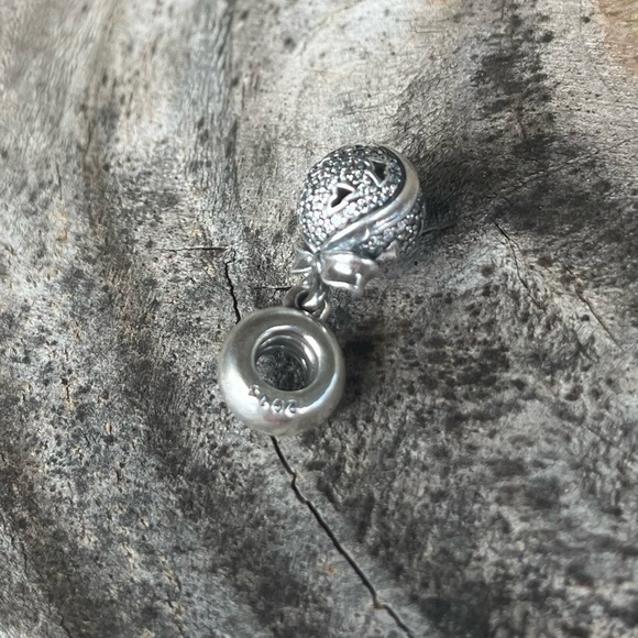 Pandora Christmas Wish Dangle Ornament Charm with Clear CZ - Picture 3 of 3
